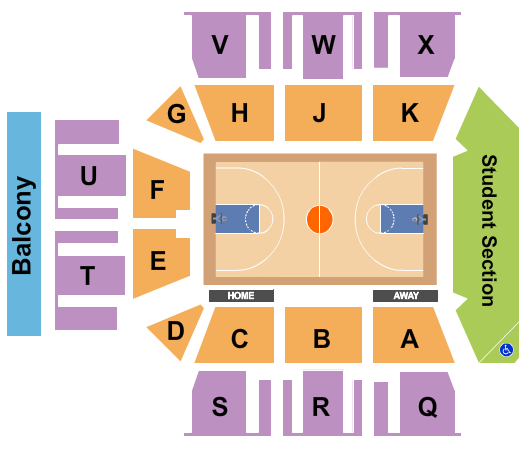 OceanFirst Bank Center Seating Chart: Basketball