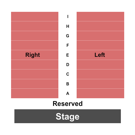 MAC Grosh Performance Hall Seating Chart: Endstage