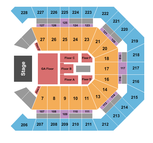 MGM Grand Garden Arena Seating Chart: Avril Lavigne