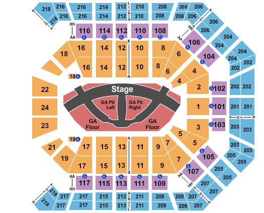 MGM Grand Garden Arena Seating Chart