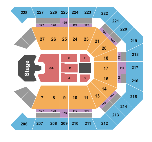 MGM Grand Garden Arena Seating Chart: Ghost