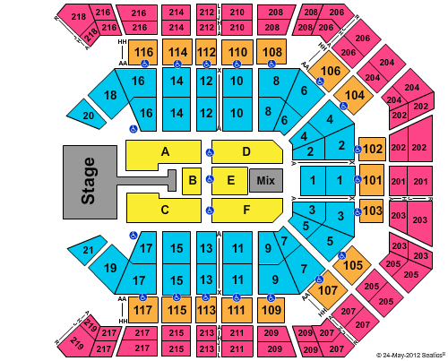 MGM Grand Garden Arena Seating Chart