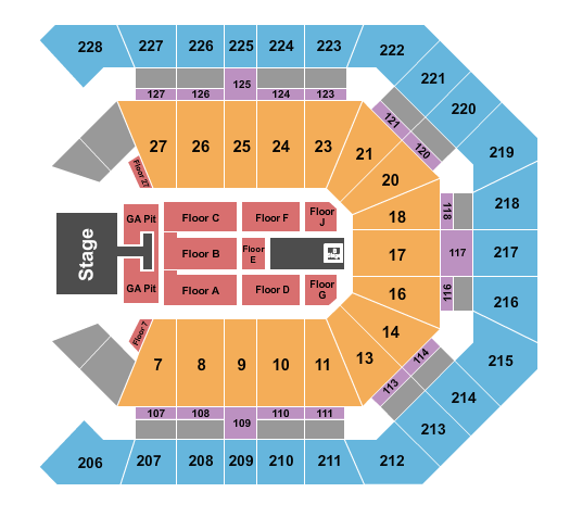 MGM Grand Garden Arena Seating Chart: Lainey Wilson