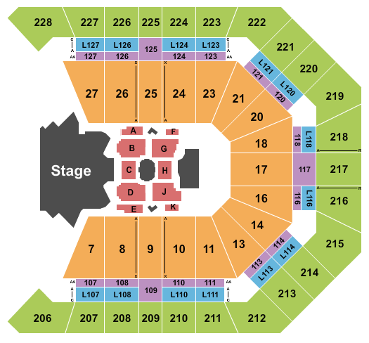MGM Grand Garden Arena Seating Chart: Latin Grammy Awards