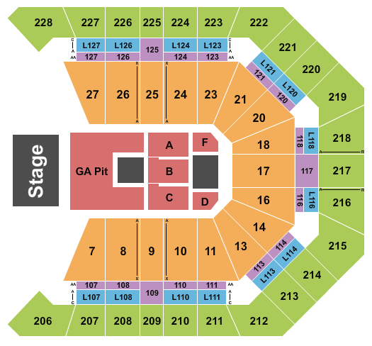 MGM Grand Garden Arena Seating Chart: Nine Inch Nails