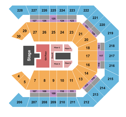 MGM Grand Garden Arena Seating Chart: Papa Roach