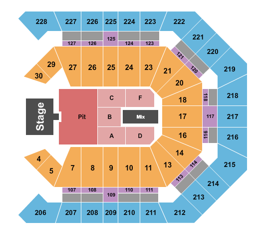 MGM Grand Garden Arena Seating Chart: Pearl Jam