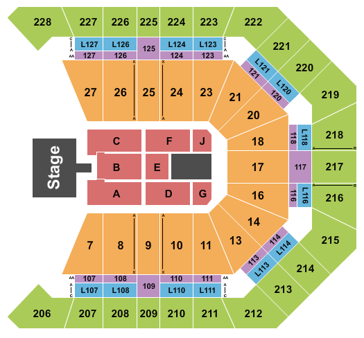 MGM Grand Garden Arena Seating Chart: Smashing Pumpkins