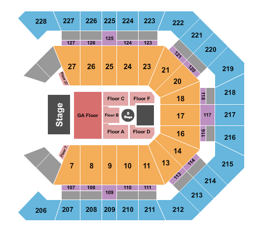 MGM Grand Garden Arena Seating Chart: Tyler Childers