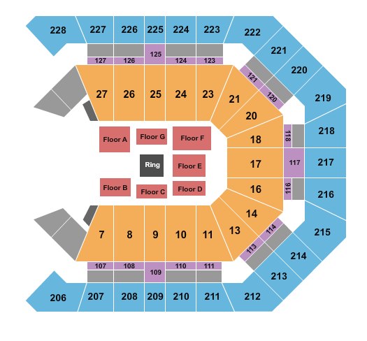 MGM Grand Garden Arena Seating Chart: Wrestling - AEW