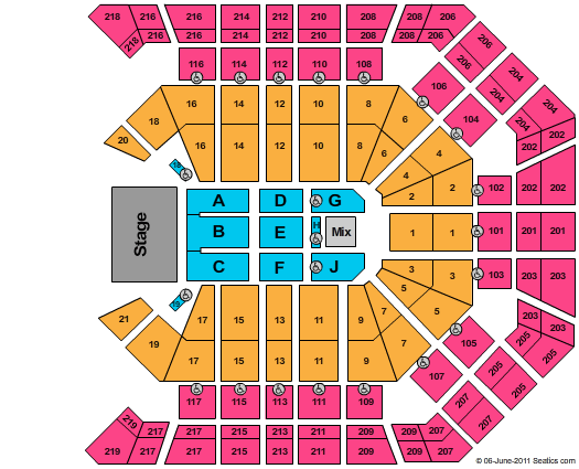 MGM Grand Garden Arena Seating Chart