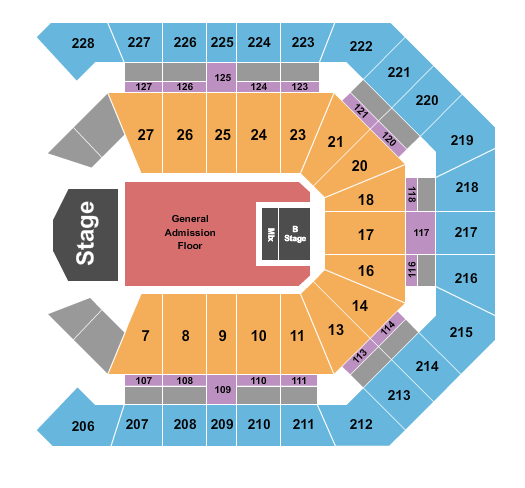 MGM Grand Garden Arena Seating Chart: Tyler the Creater