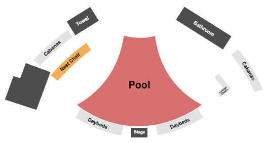 MGM Grand Pool At Foxwoods Seating Chart: Pool