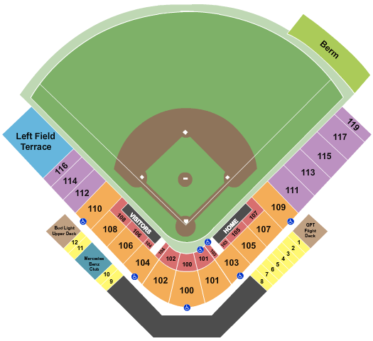 Tcu Baseball Field Seating Chart