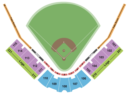 ML Tigue Moore Field at Russo Park Seating Chart