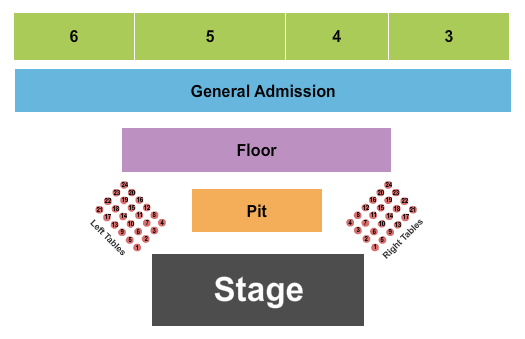 MODE Stadium Stateline Speedway Seating Chart: Endstage 2 Tables