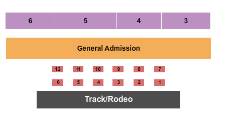 MODE Stadium Stateline Speedway Seating Chart: Rodeo