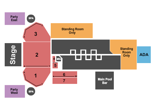 M Resort Spa Casino Seating Chart: Endstage 2