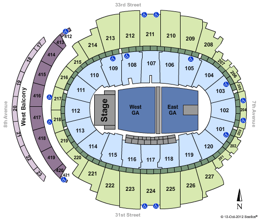 Madison Square Garden Seating Chart
