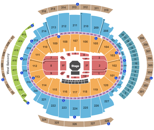 Madison Square Garden Seating Chart: UFC