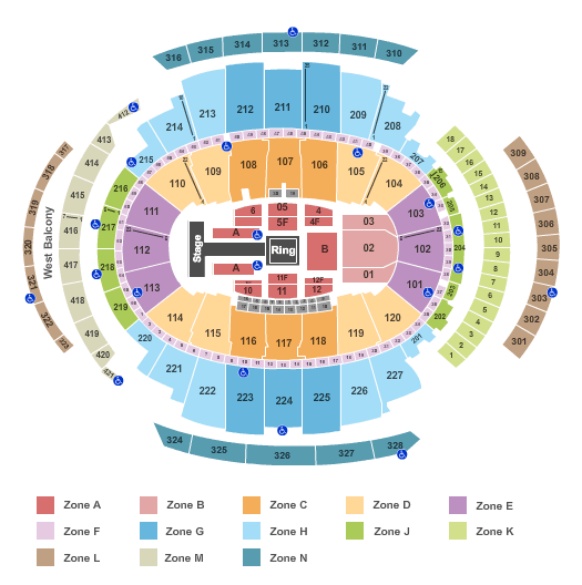 Wwe Zone Seating Chart At Madison Square Garden