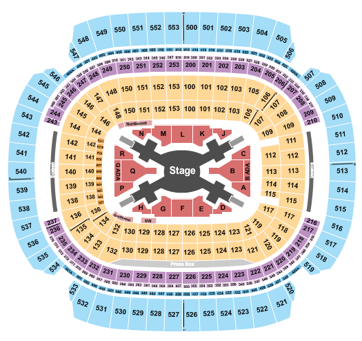 M&T Bank Stadium Seating Chart: BTS