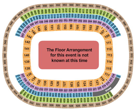M&T Bank Stadium Seating Chart: Generic Floor