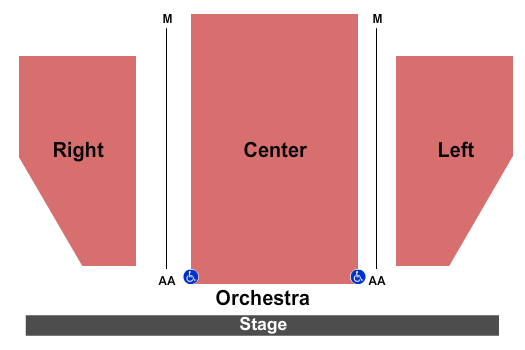 MTC Stage 1 At New York City Center Seating Chart: End Stage