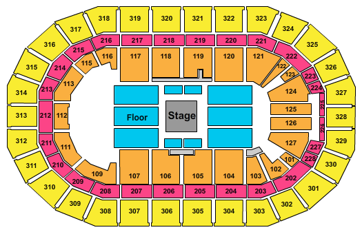 MTS Centre Seating Chart