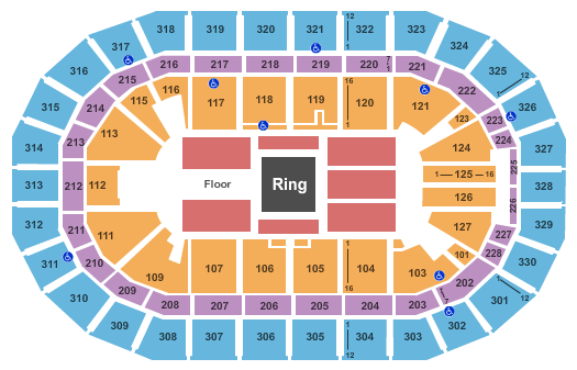 Stockton Arena Seating Chart Wwe