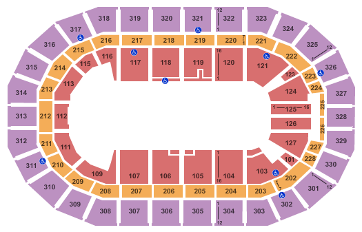 Canada Life Centre Seating Chart: Open Floor