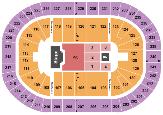 MVP Arena Seating Chart: Billy Strings