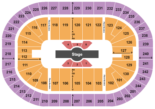 MVP Arena Seating Chart
