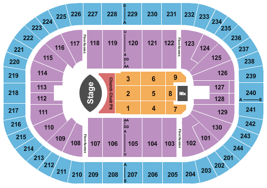 MVP Arena Seating Chart: Eric Church