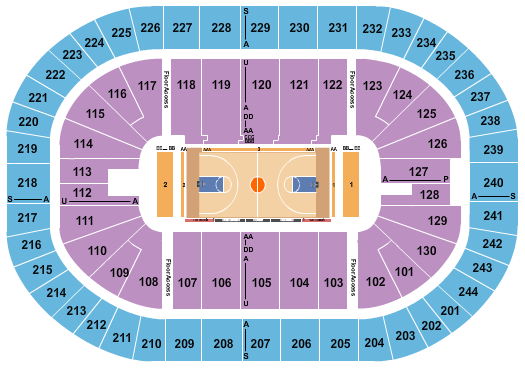 MVP Arena Seating Chart: Harlem Globetrotters 2