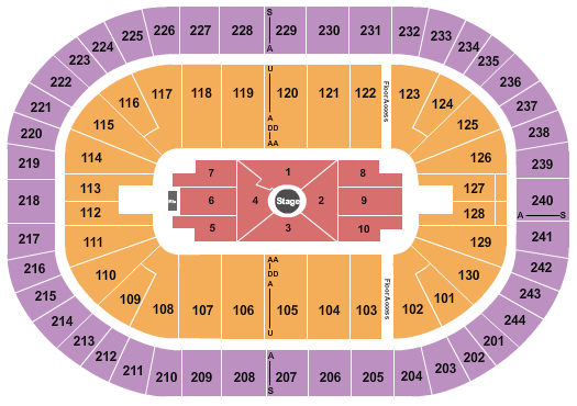 MVP Arena Seating Chart: Nate Bargatze