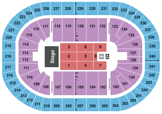 MVP Arena Seating Chart: Pentatonix