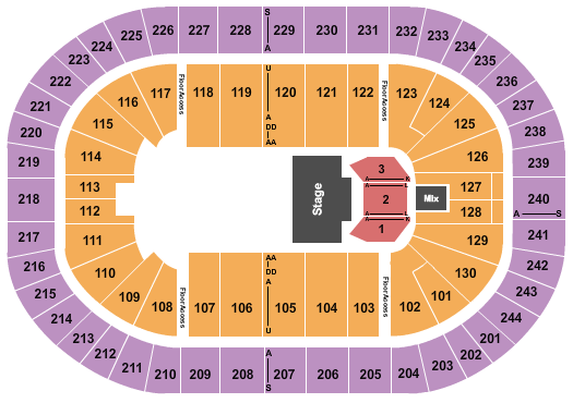 MVP Arena Seating Chart: Theatre