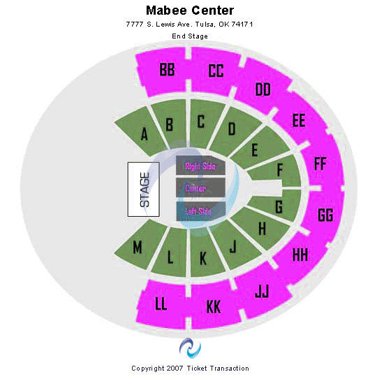 Mabee Center Seating Chart