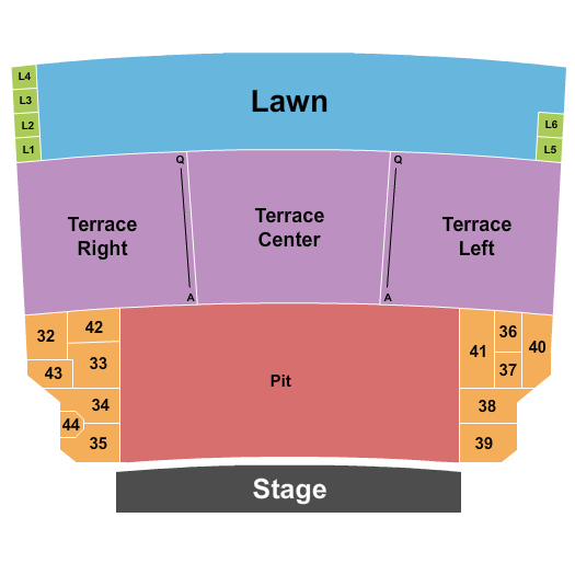 Mable House Barnes Amphitheatre Seating Chart: Endstage Pit