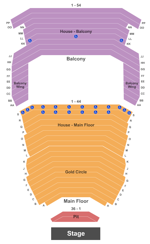 Bloomington Center For The Performing Arts Seating Chart