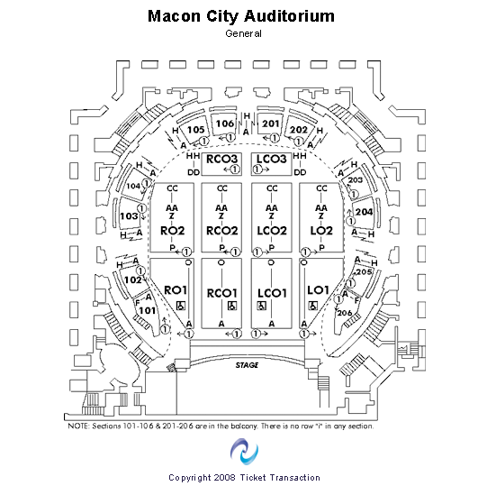 Macon City Auditorium Seating Chart