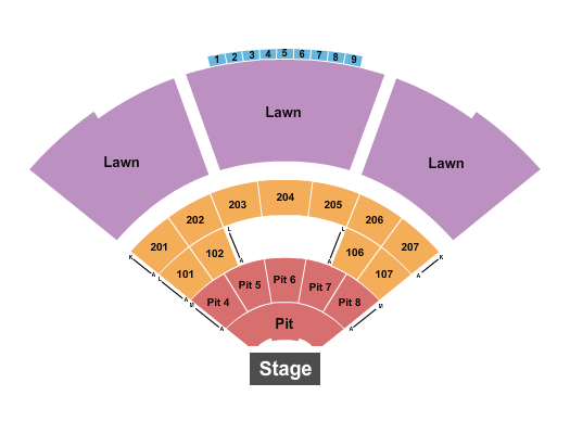 Atrium Health Amphitheater Seating Chart: Endstage GA 2