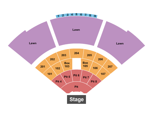 Atrium Health Amphitheater Seating Chart: Endstage GA