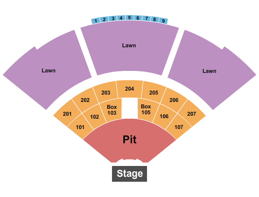 Atrium Health Amphitheater Seating Chart: Endstage Large Pit