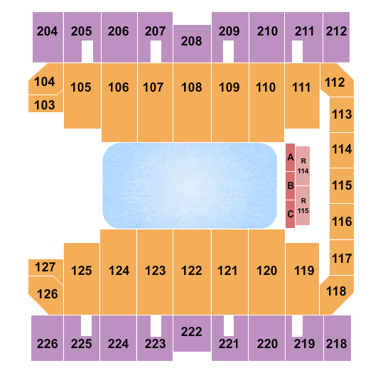 Macon Centreplex - Coliseum Seating Chart: Disney On Ice