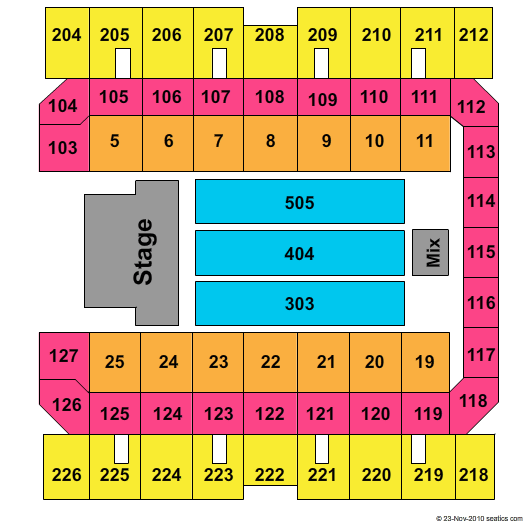 Macon Centreplex Seating Chart