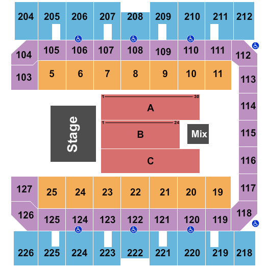 Macon Centreplex Seating Chart Concert