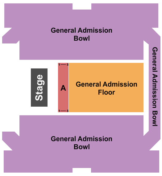 Macon Centreplex - Coliseum Seating Chart: GA's/Reserved Front A