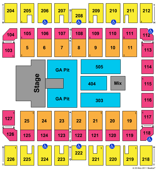 Macon Centreplex Seating Chart